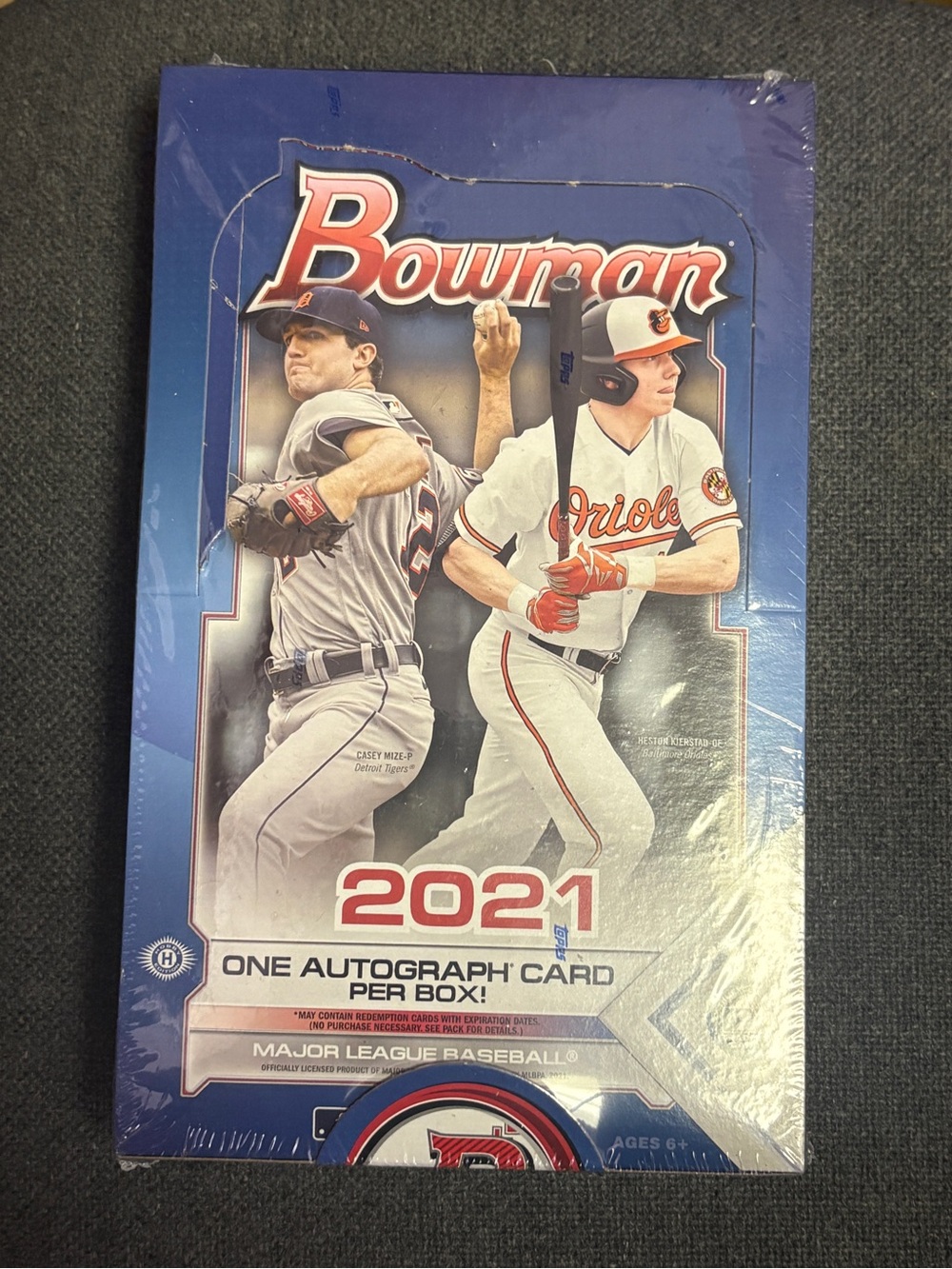 Bowman 2021 Baseball Hobby Box factory sealed